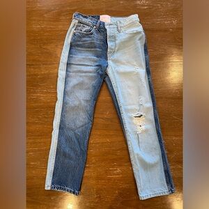 Revice two-toned denim jeans